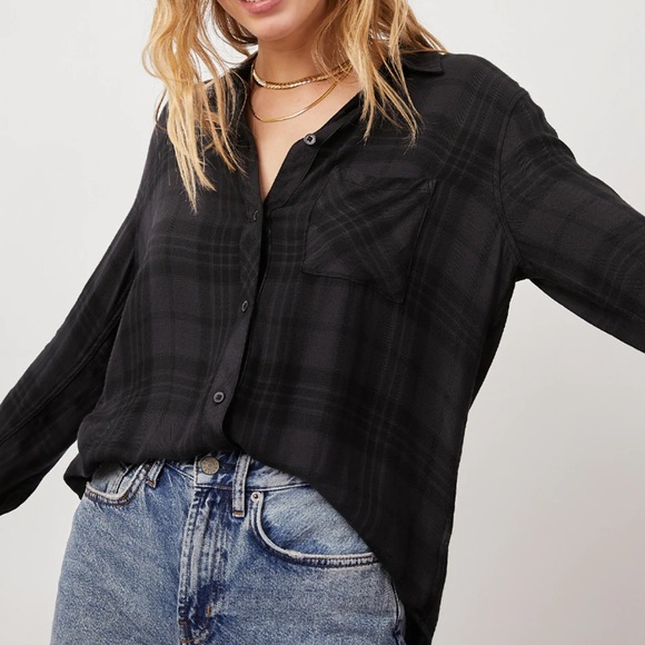 Rails HUNTER button down - black / charcoal - Picture 1 of 7